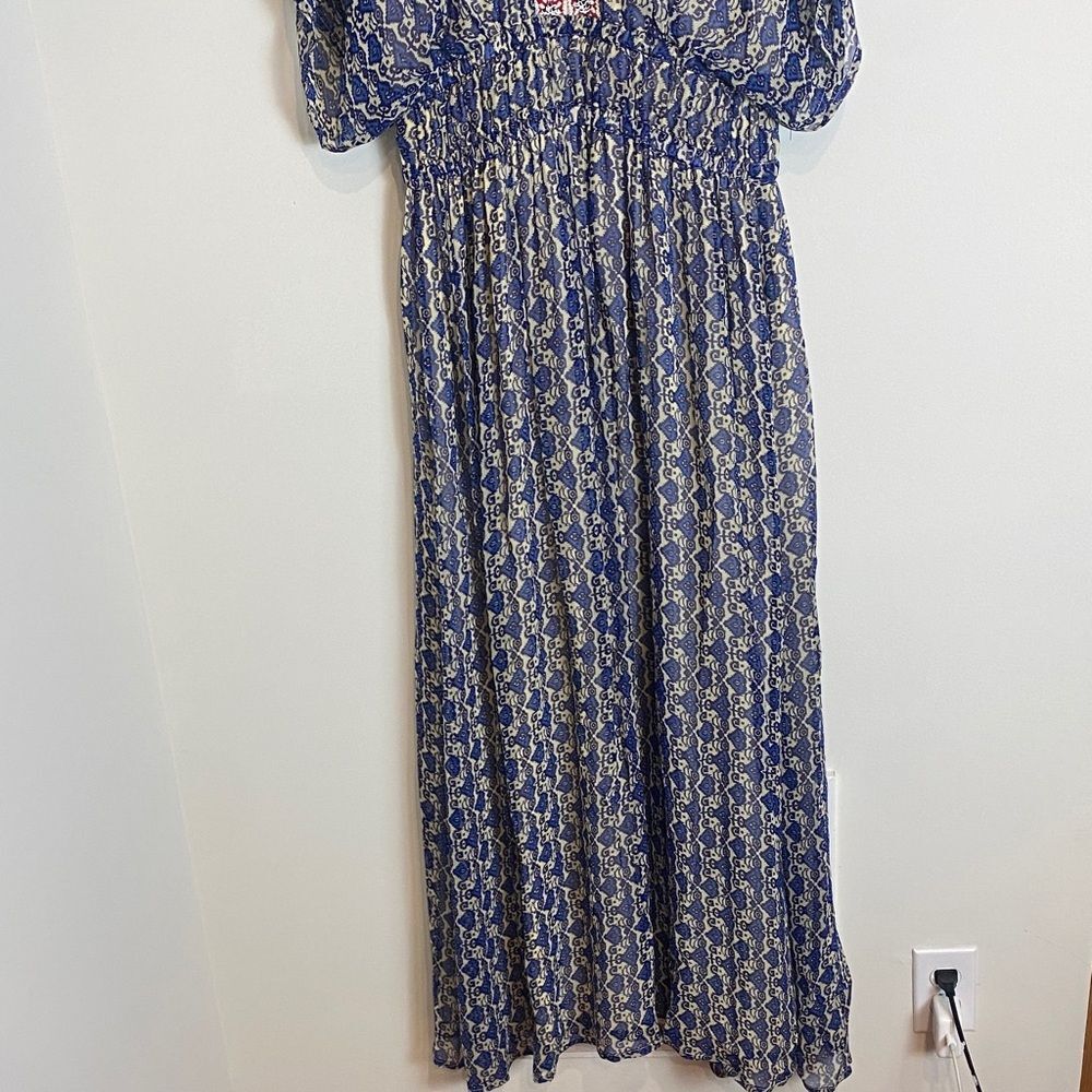 Anthropologie Oda Patterned Maxi Dress India Vineet Bahl Size 8 - Picture 4 of 9